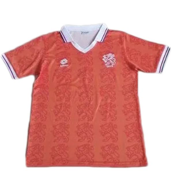 Netherlands home retro soccer jersey maillot match Netherlands men's 1st sportwear football shirt 1995